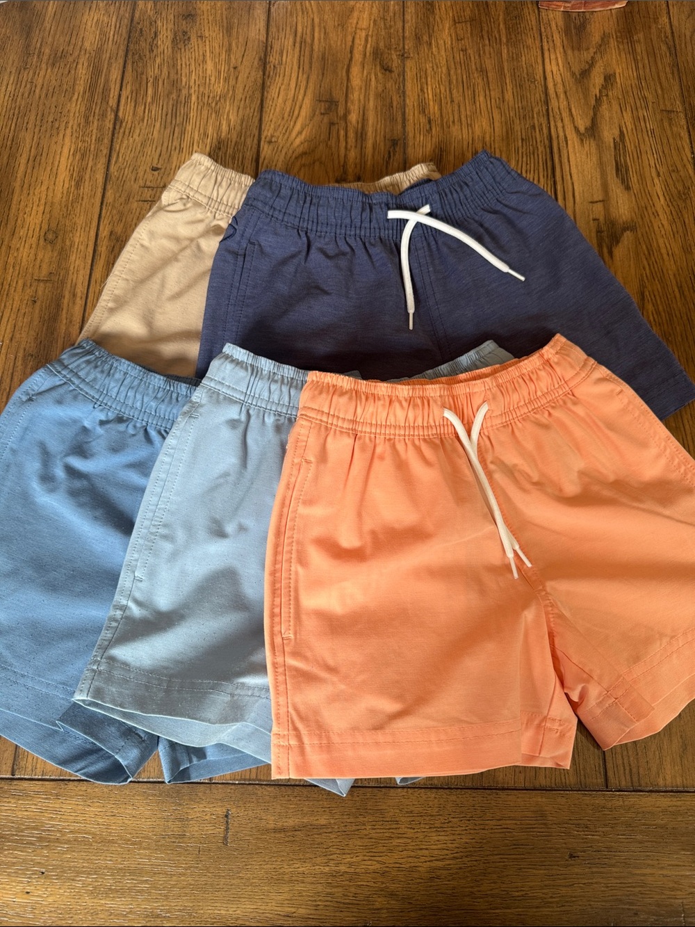 Boys MAGELLAN Elastic-Waist Pull-On Shorts - Coral, Navy, Light Blue, Tan